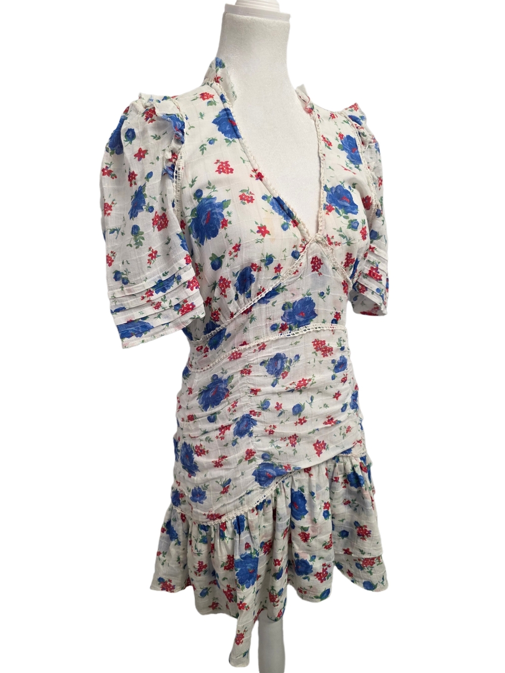 LoveShackFancy Arlo Floral Print dress Size 6 *With Stains* - Picture 8 of 16
